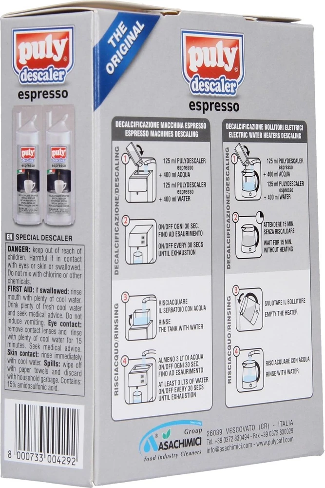 Descaling liquid Puly Espresso, 2 pcs.