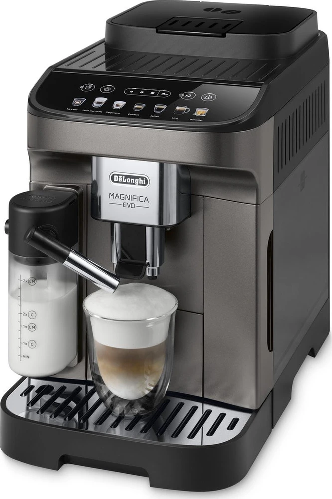 Kavos aparatas Espressomachine DeLonghi Magnifica EVO,titanium/juodas