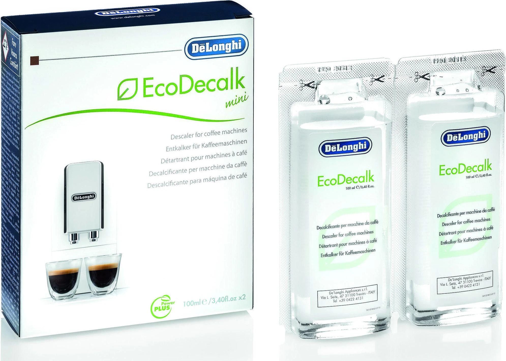 DeLonghi nukalkinio skystis "EcoDecalk DLSC200" (2x100ml)