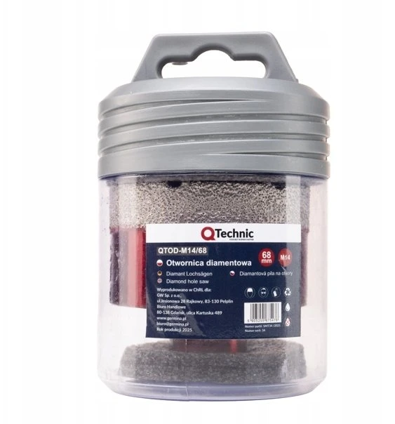 Delphi Tools Deimantinė skylė 68mm M14 QTOD-M14/68