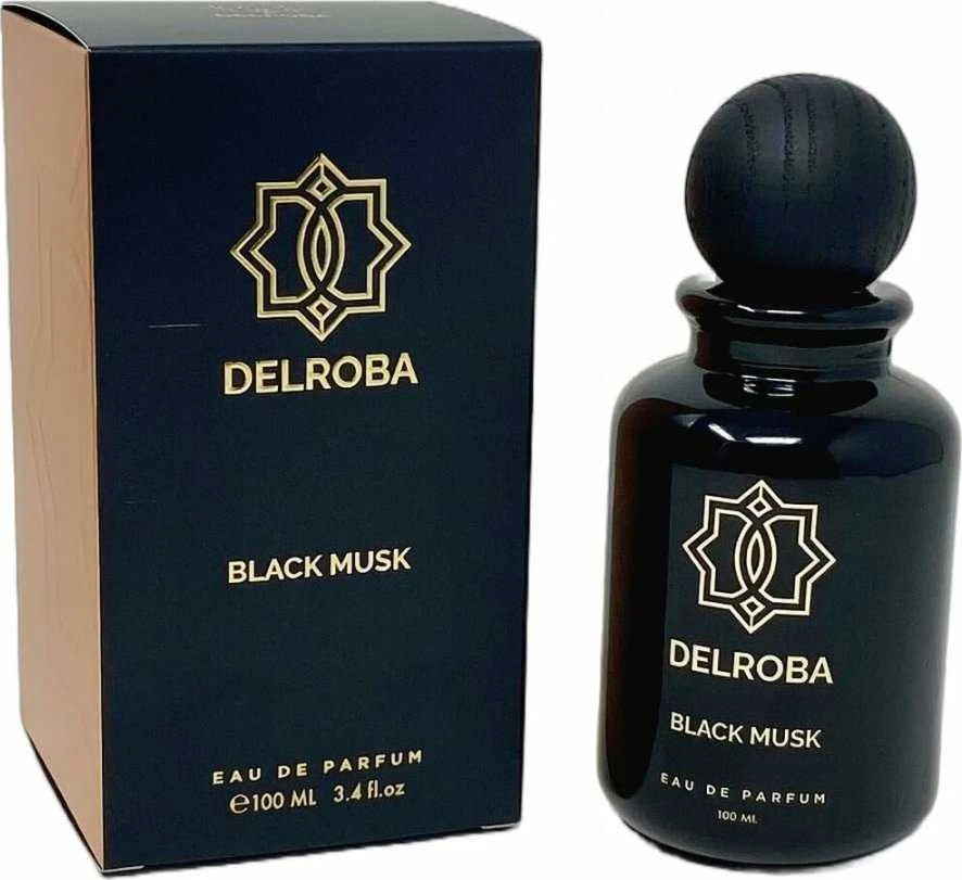 Delroba Juodas Musk EDP parfumuotas vanduo vyrams, 100 ml