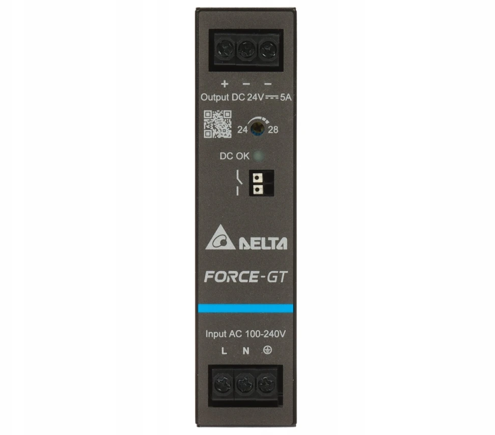 IMPULSINIS MAITINTUVAS DRF-24V120W1GBA FORCE-GT (1 FAZĖ) Delta Electronics