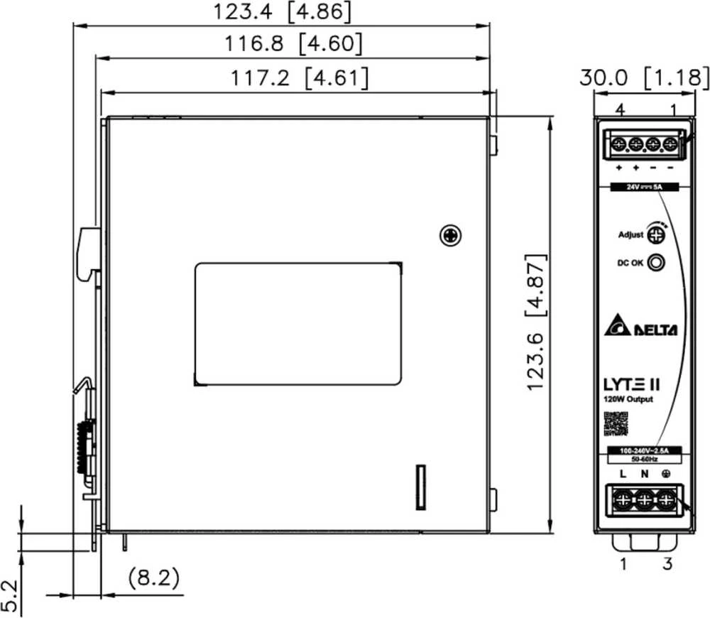 Delta IMPULSINIS MAITINTUVAS DRL-12V120W-1EN