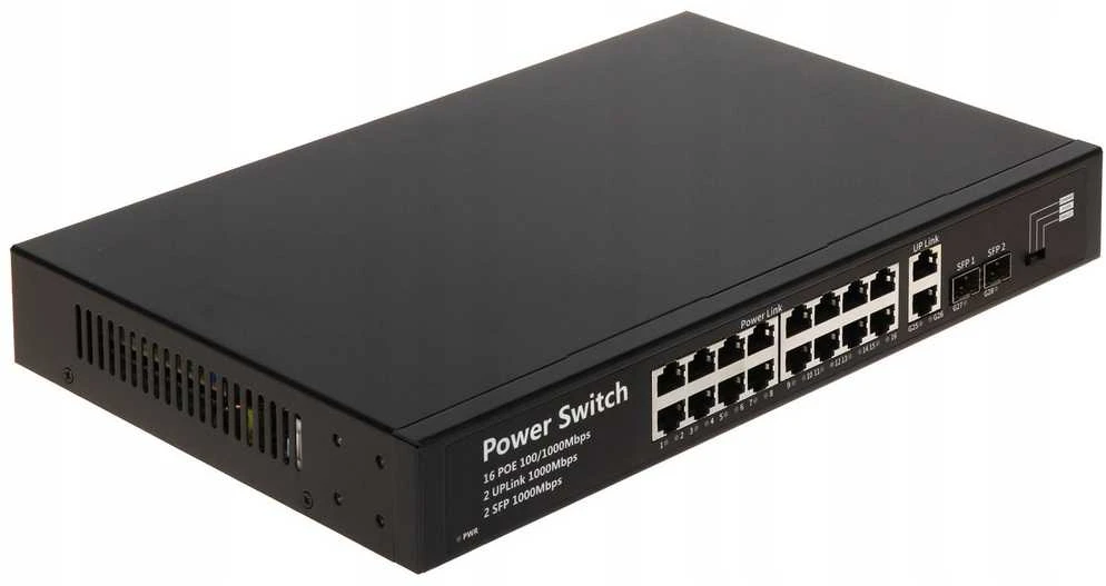 Šakotuvas Jungiklis POE GTX-C1-18-16G2SFP/X 16 PRIEVADŲ SFP