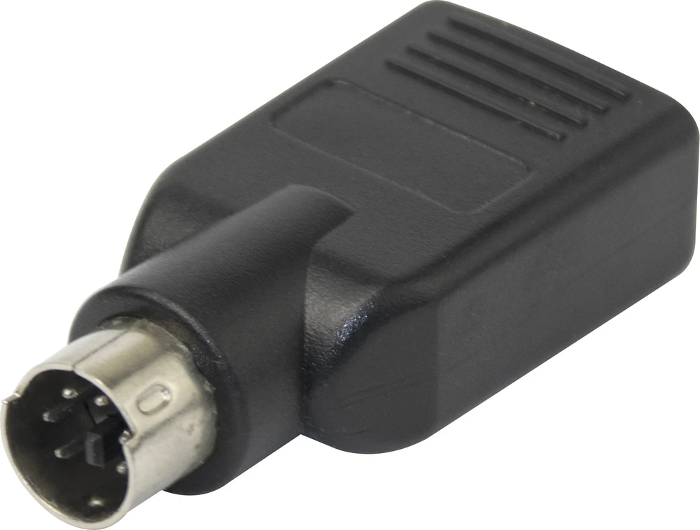 Adapteris DELTACO PS/2 male į USB female pelei ir klaviatūrai / USB-81