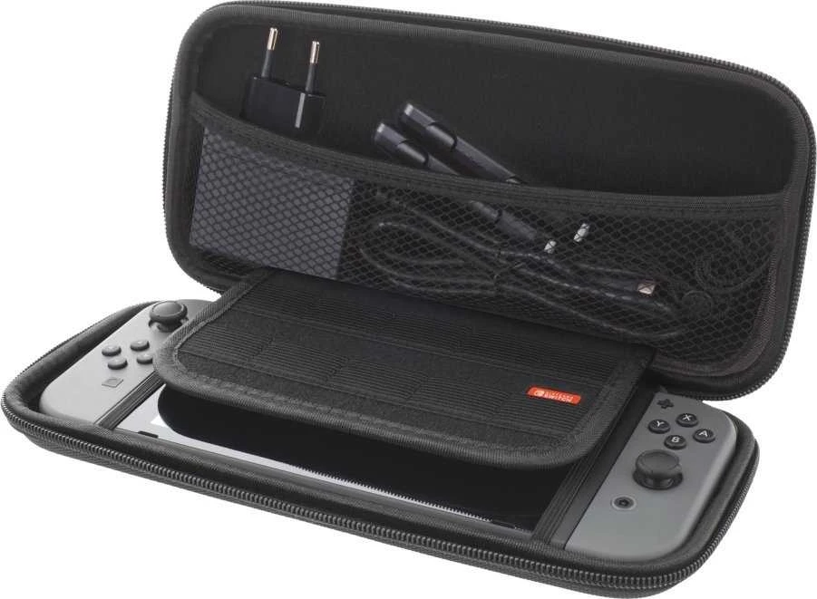 Dėklas DELTACO GAMING Nintendo Switch, 10 kišenių žaidimų, juodas / GAM-089