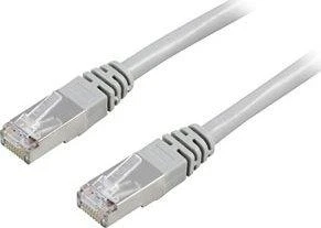 DELTACO F / UTP Cat6 patch kabelis, 10m, 250MHz, Delta sertifikuotas, LSZH, pilkas / STP-610