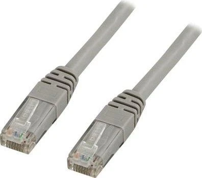 DELTACO U / UTP Cat6 patch kabelis, 5m, 250MHz, Delta sertifikuotas, LSZH, pilkas/ TP-65