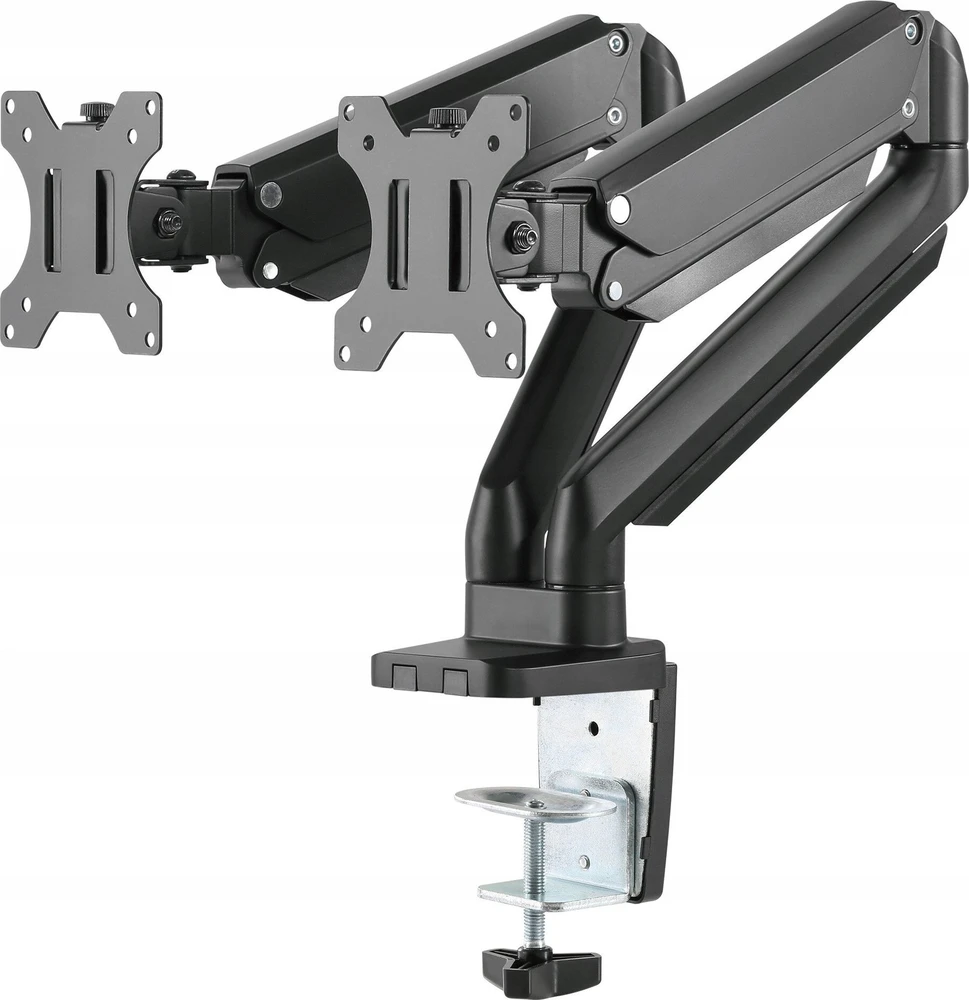Stalinis laikiklis DELTACO OFFICE su dujine spyruokle 17"-32", 1,5-8kg, 75x75-100x100DE / ARM-0351