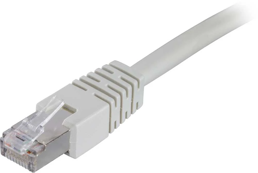 DELTACO F / UTP Cat6 patch kabelis, 5m, 250MHz, Delta sertifikuotas, LSZH, pilkas / STP-65
