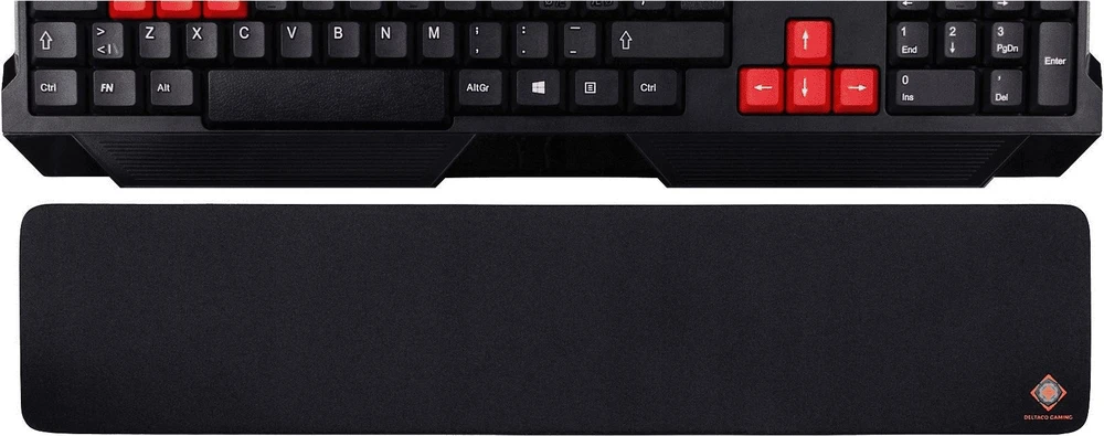 Klaviatūra Atrama riešui DELTACO GAMING 440x95x18mm, juoda / GAM-003