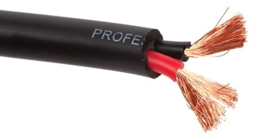 Velleman Deltaco HQ Power Speaker Cable – 2 x 2.50 mm² – 100 m – Juodas – Oxygen Free Copper
