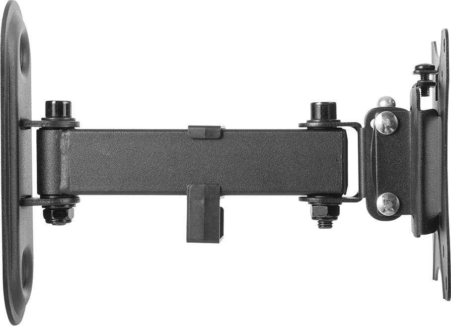 2 krypčių sieninis laikiklis DELTACO OFFICE kreipiamas, pasukamas, 13"-27", 25kg, 75x75-100-100, juodas / ARM-0250