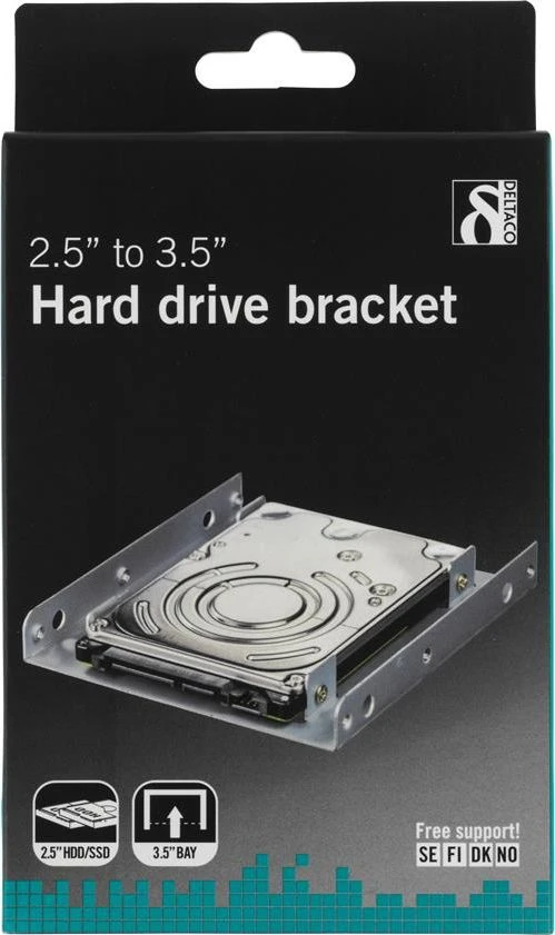HDD laikiklis DELTACO 3.5" į 2.5", metalinis / RAM-8