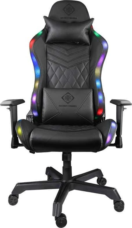 Deltaco žaidimų kėdė - PU oda, RGB (GAM-080)