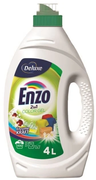 Skalbimo gelis DELUXE Enzo Color 2 in 1, 100 skalb., 4 L