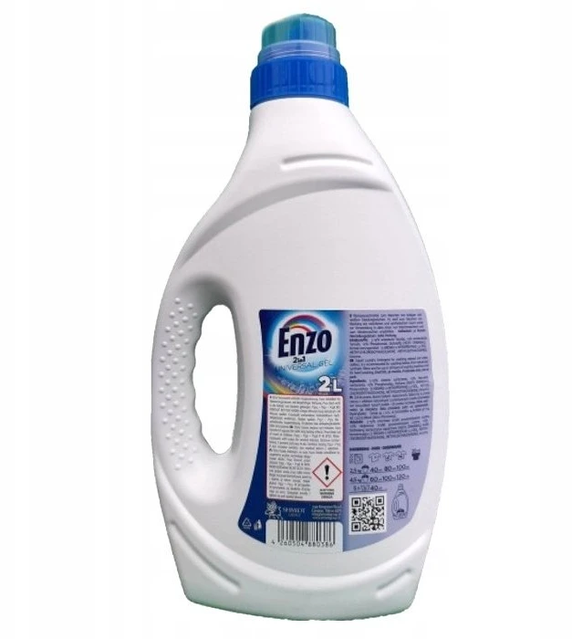Skalbimo gelis DELUXE Enzo Universal 2 in 1, 50 skalb., 2 L