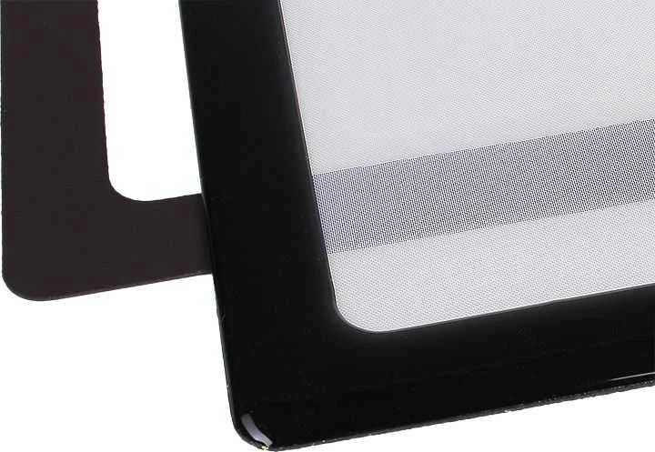 DEMCiflex dulkių filtras 120mm, kvadratinis - juodas/juodas