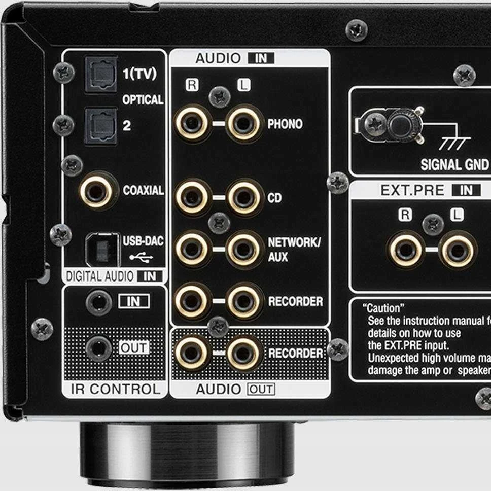 Denon PMA-1700NE integruotas stiprintuvas su šoniniu signalu