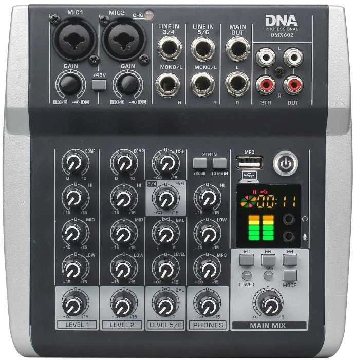 DENON DEN DNA QMX602 analoginis garso maišytuvas 6 kanalai Mėlyna
