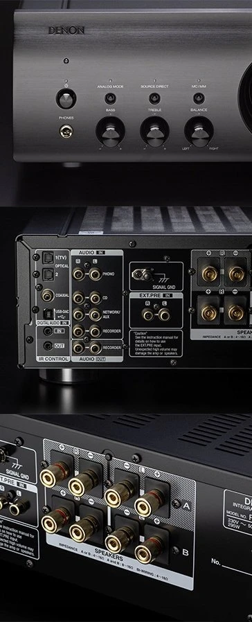 Denon PMA-1700NE integruotas stiprintuvas su šoniniu signalu