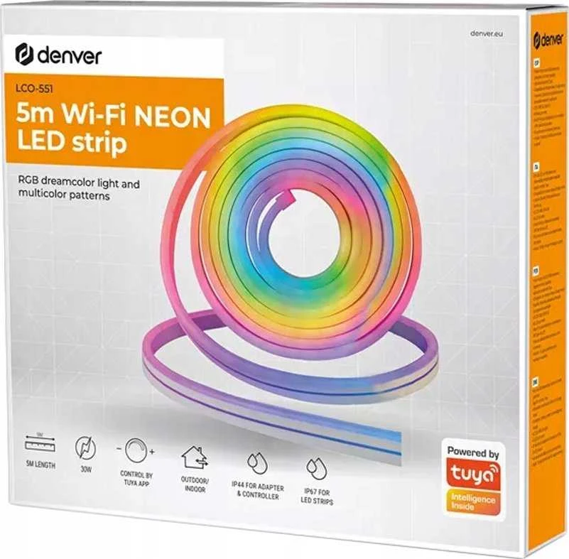 Listwa oświetleniowa Wi-Fi Denver LCO-551 5 metrów su Tuya