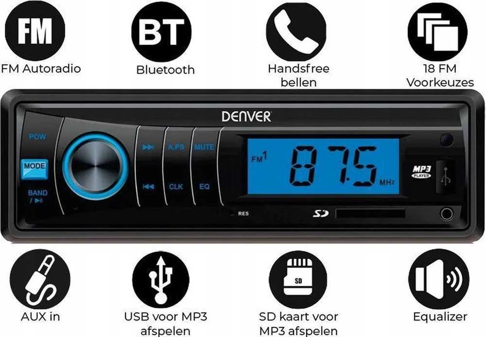 Radijas Denver Electronics Bluetooth Automobilis