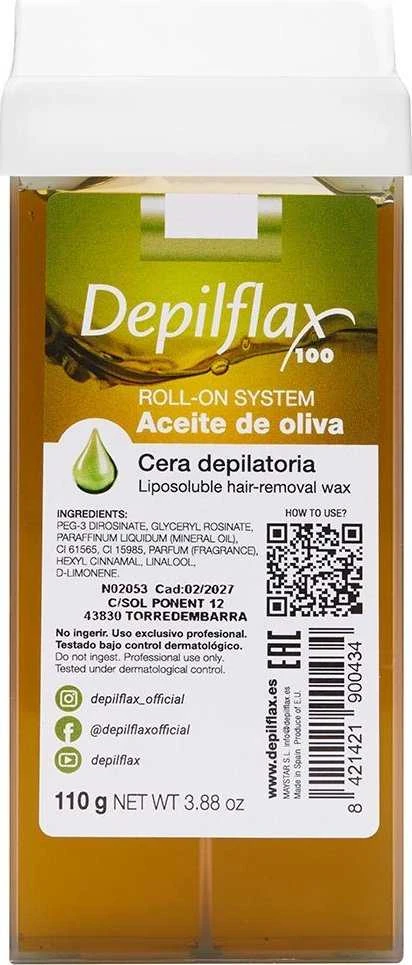 Activeshop Depiliacinis vaško ritinėlis Depilflax 100, su alyvuogių ekstraktu, 110 g