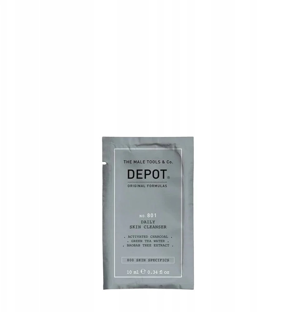 Depot, 800 Skin Specifics No. 801, Activated Charcoal, Detoxifying, Cleansing Gel, For Face, 10 ml