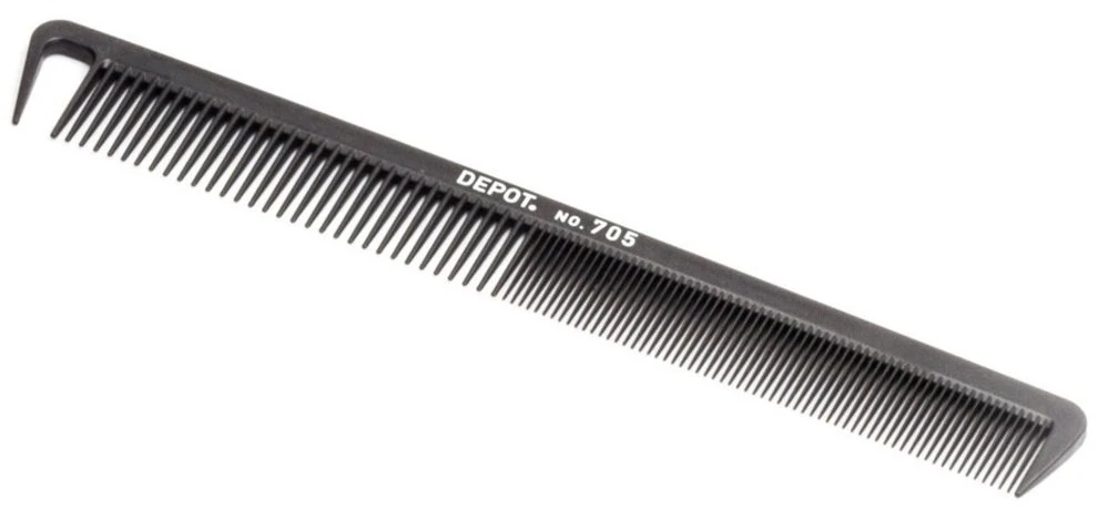 Depot Accessories No. 705 Carbon Hair Plastic Šukos Juodas