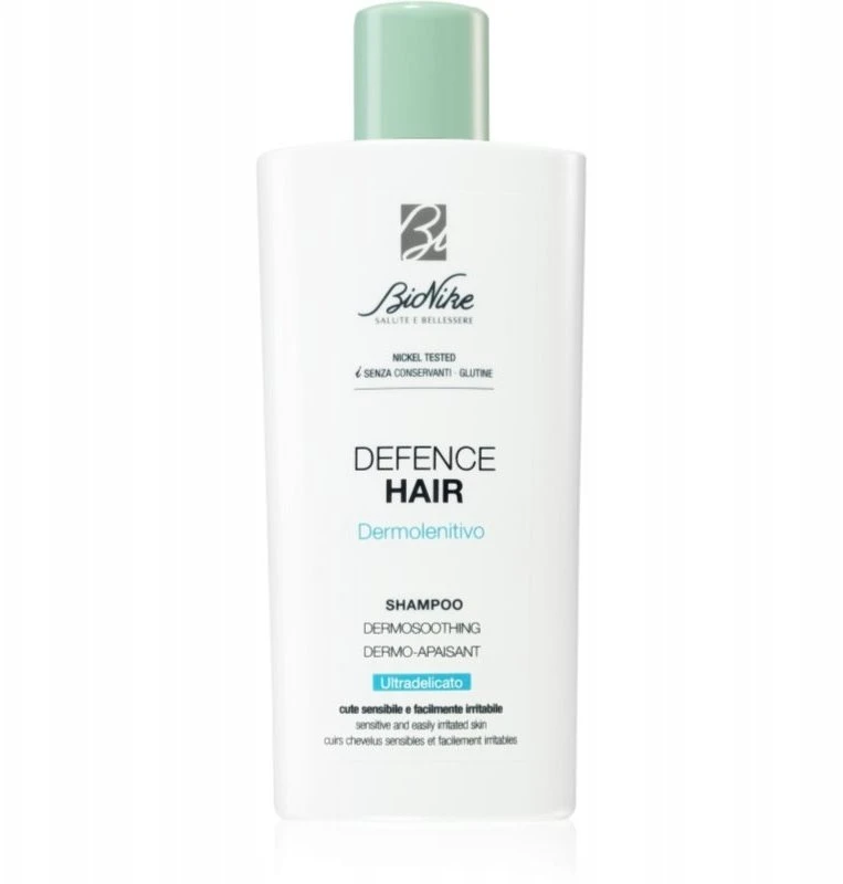 BioNike Defense Hair Dermosoothing plaukų šampūnas valantis ir drėkinantis, 200 ml