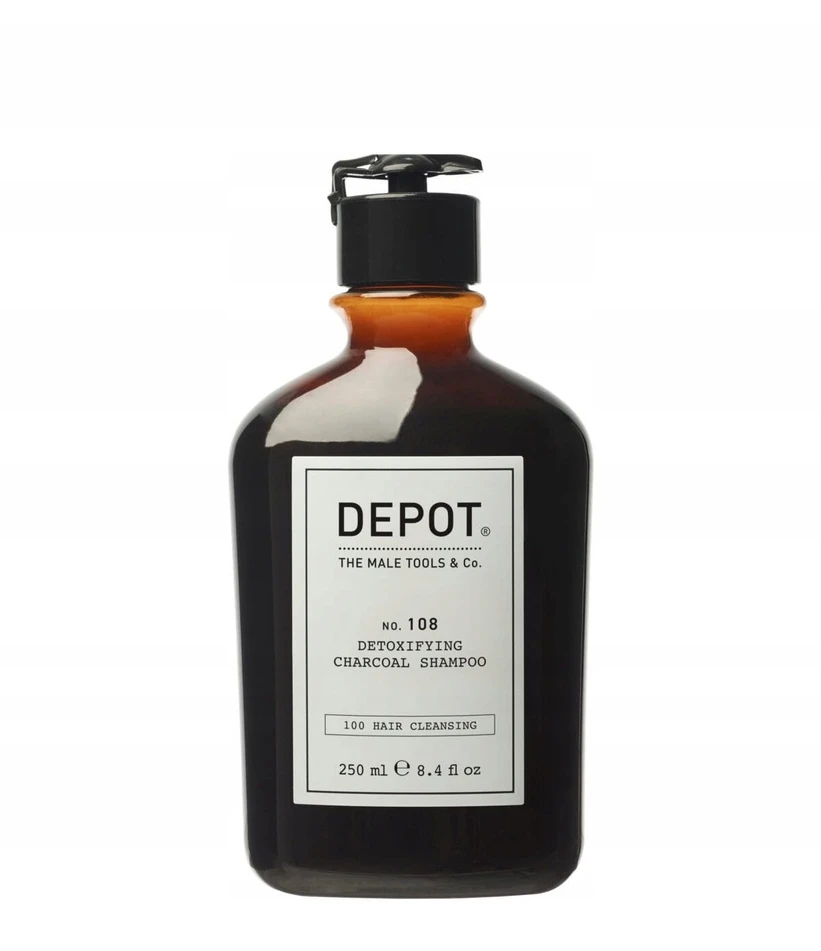Depot, 100 Hair Cleansing No. 105, Charcoal, Hair Šampūnas, For Detoxing, 250 ml