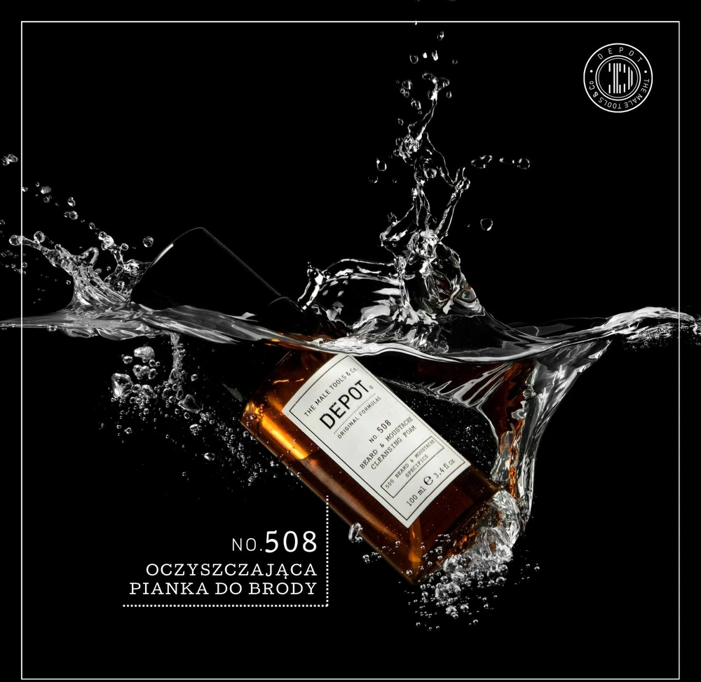 „Depot 500 Beard & Mustache Specifications No. 508“ barzdos putos valymui, 100 ml