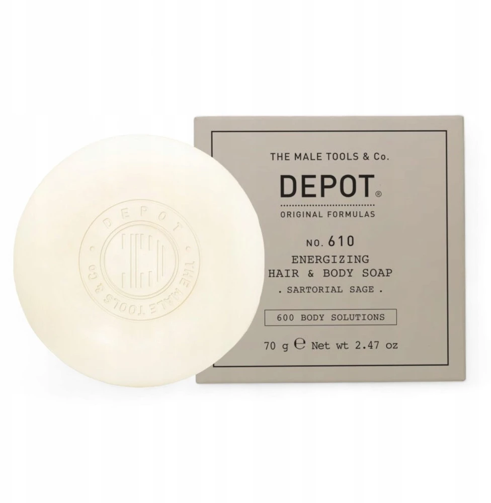 Depot 600 Body Solutions Nr. 610 drėkinantis masažinis muilas kūnui ir plaukams, 70 g