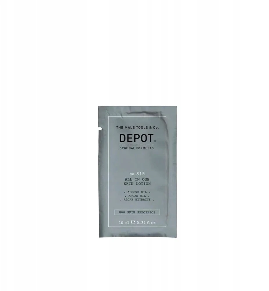 Depot, 800 Skin Specifications No. 815, Argano aliejus, Drėkinamasis, Dieninis, Losjonas, 10 ml