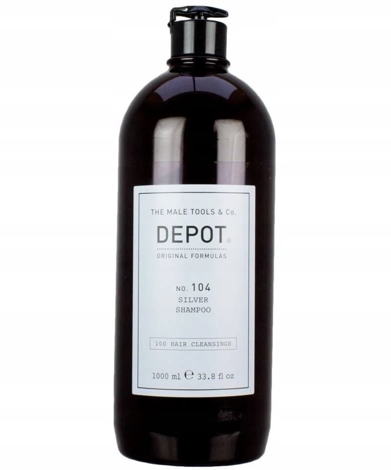 Depot 100 plaukų valymo priemonė Nr. 104 su botaniniu kompleksu, skirta neutralizuoti gelinius atspalvius, 1000 ml