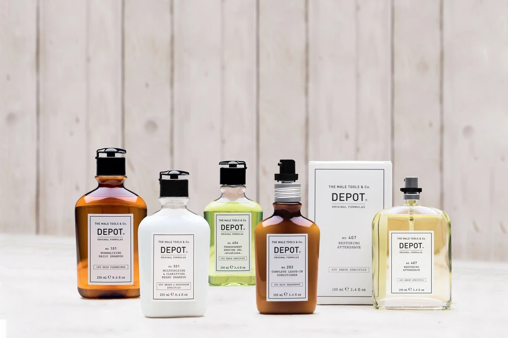 Depot 600 Body Solutions No. 606 Mint Ginger & Cardamom Dušo želė & Šampūnas 2-In-1 Botanical Complex, 250 ml