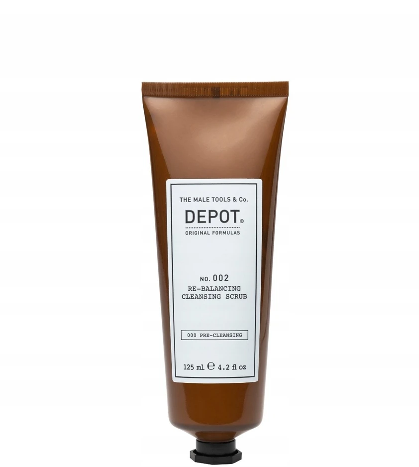 Depot No. 002 balansuojantis šveičiamasis galvos odos šveitiklis, 125 ml