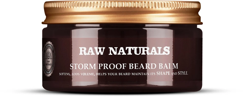 „Raw Naturals Storm Proof“ 100 % veganiškas minkštinamasis barzdos balzamas, 100 ml