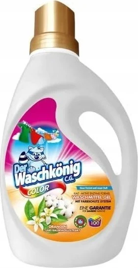 Der Waschkönig Mondex WASCHKONIG Żel 100p 3L color ORANGEN UND BAUMWOLLEXTRAKT do prania