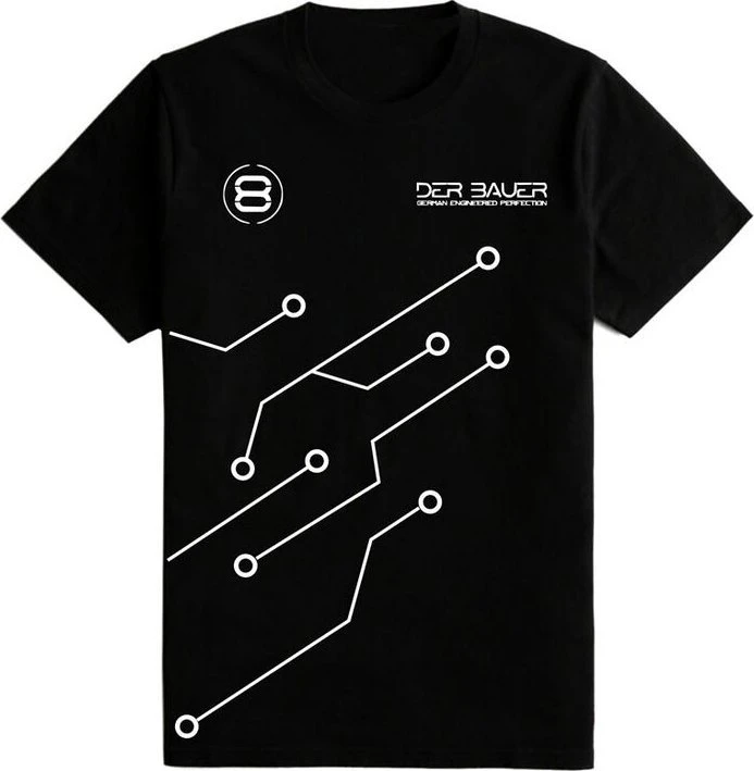 „der8auer“ marškinėliai PCB dizainas (XL)