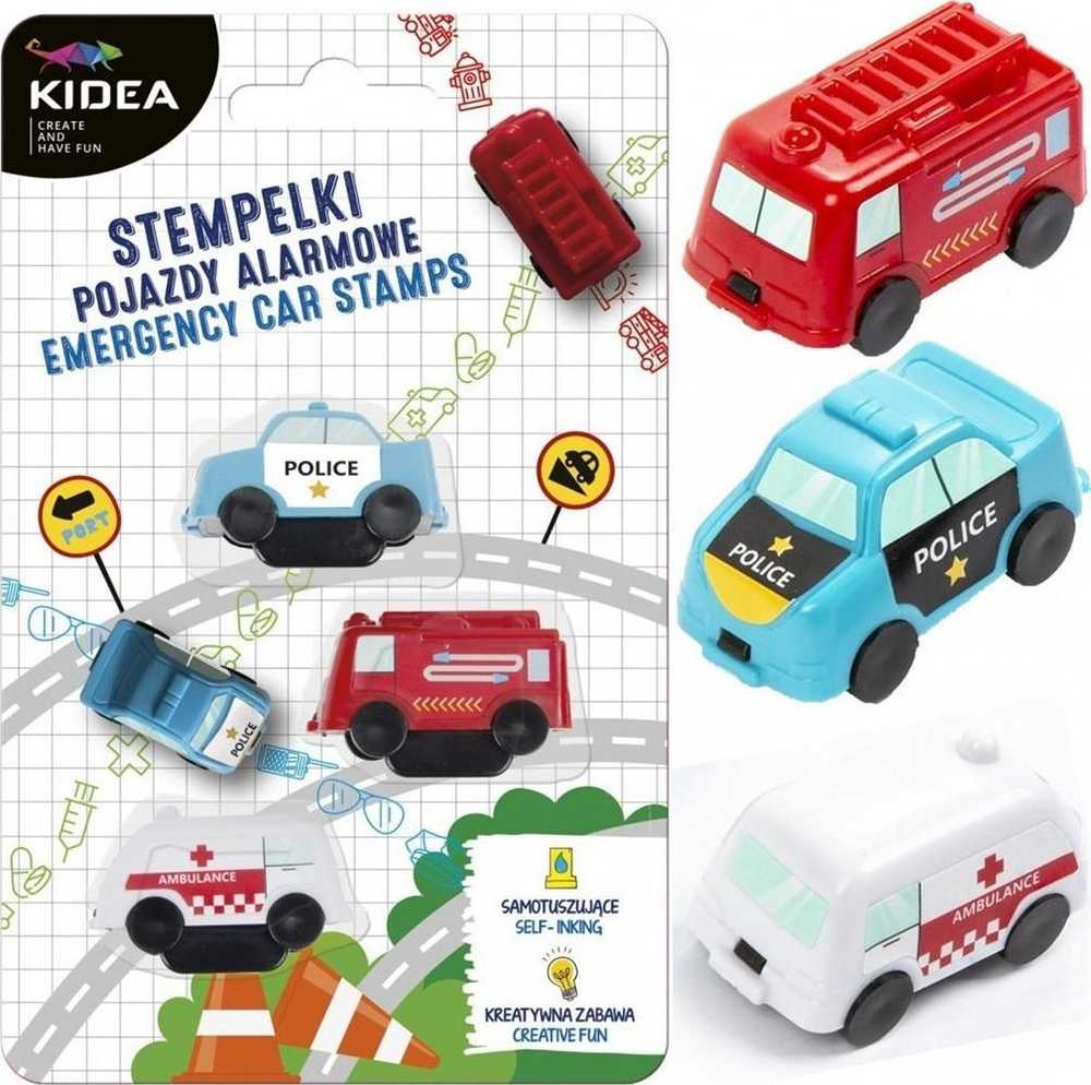 Antspaudų rinkinys „Kidea ALARM VEHICLES“ (SPA3KA)