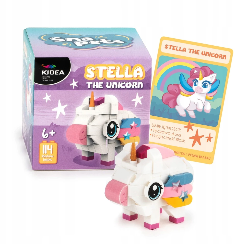 Derform Kaladėlės KONSTR SNAPETS UNICORN 114EL AKC KIDEA PU