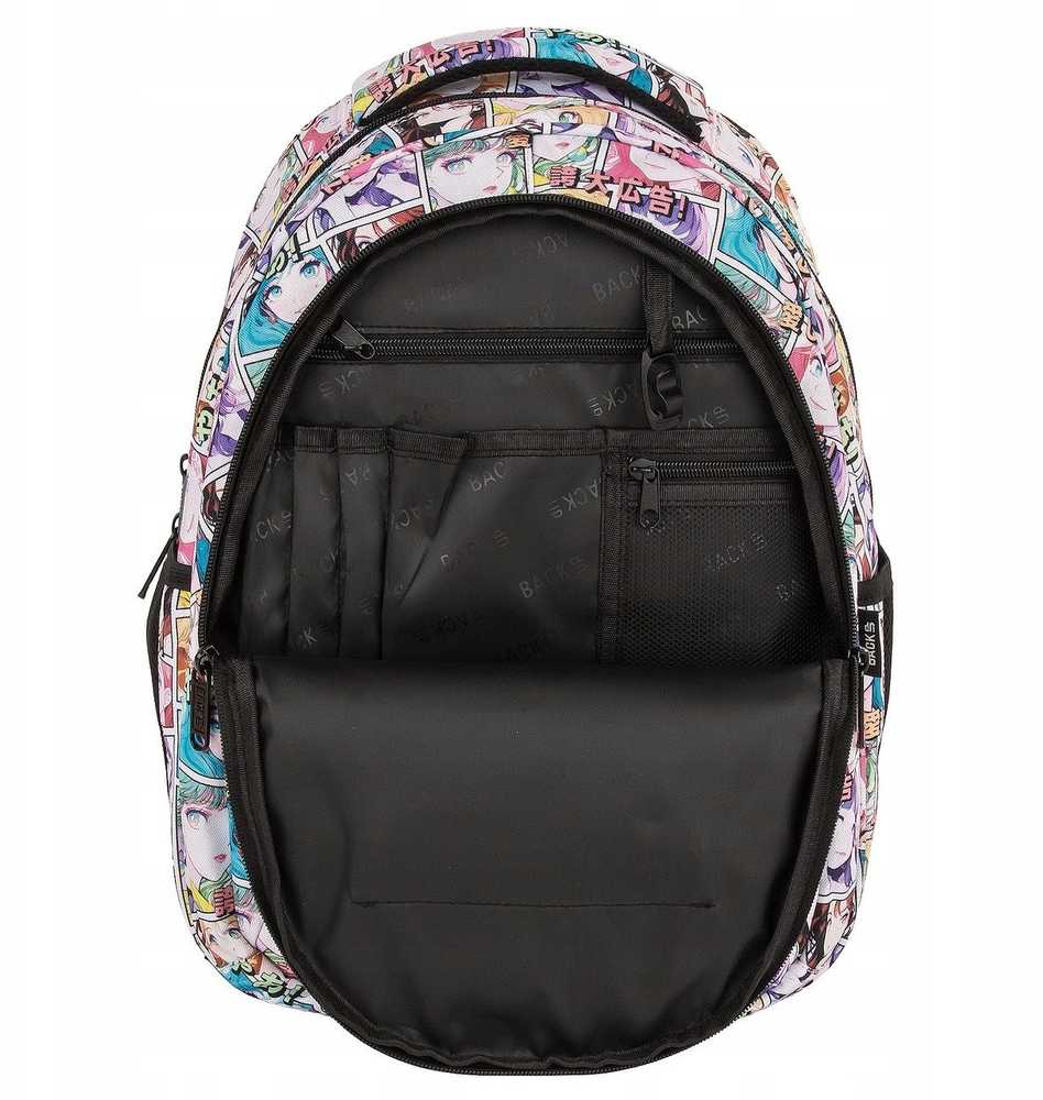 Derform Back Up Mokyklinis kuprinė su anime motyvais, 26l, 3 skyriai, nešiojamam kompiuteriui