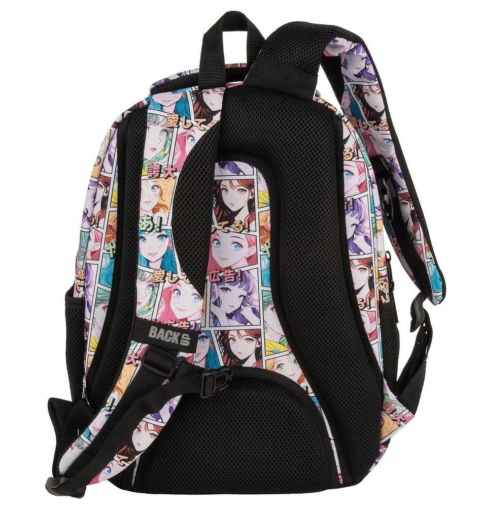 Derform Back Up Mokyklinis kuprinė su anime motyvais, 26l, 3 skyriai, nešiojamam kompiuteriui