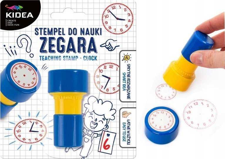 Kidea LEARNING CLOCK STAMP (SNZKA) antspaudų rinkinys