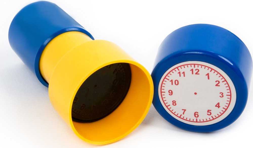 Kidea LEARNING CLOCK STAMP (SNZKA) antspaudų rinkinys