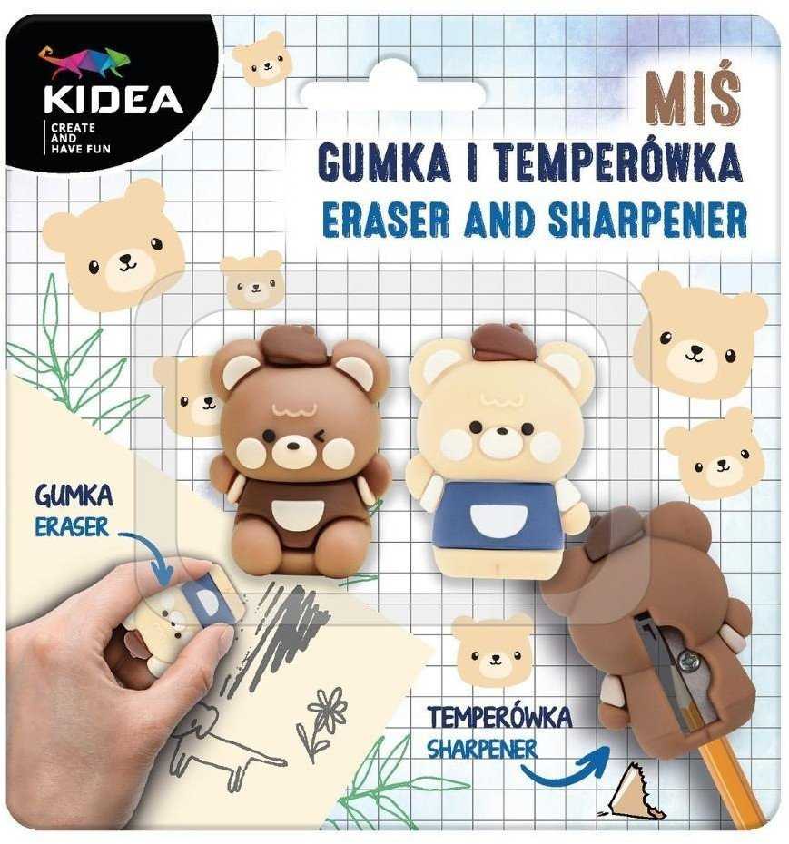 Derform Rinkinys: Trintukas ir Drožtukas "meškiukas" Kidea