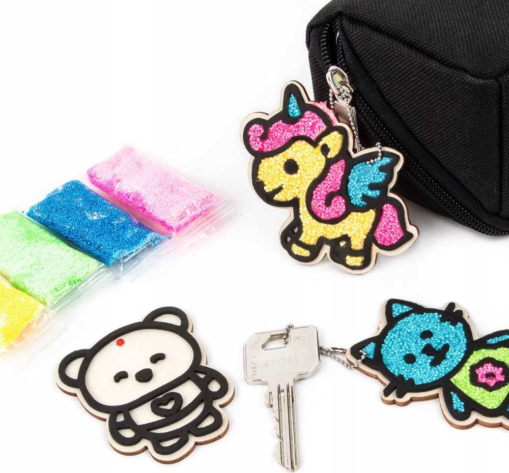 Molio putplastis 4 spalvos Kidea FOAM PENDANT FRIENDS mix Derform