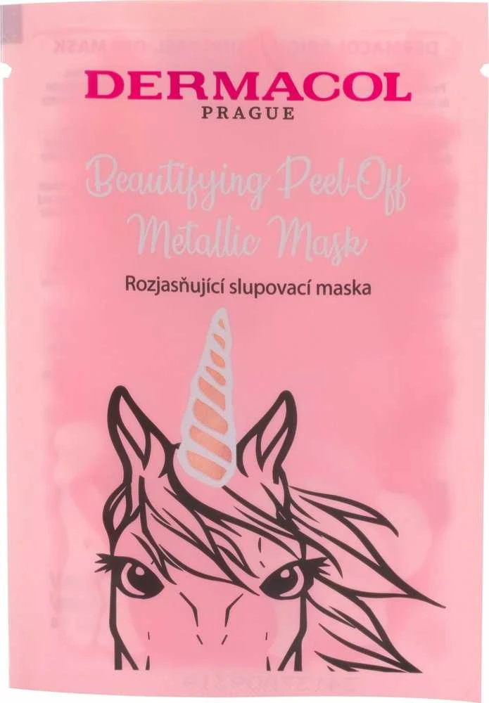 Dermacol Beautifying Peel-off Metallic Mask Brightening Face Mask moterims, 15 ml